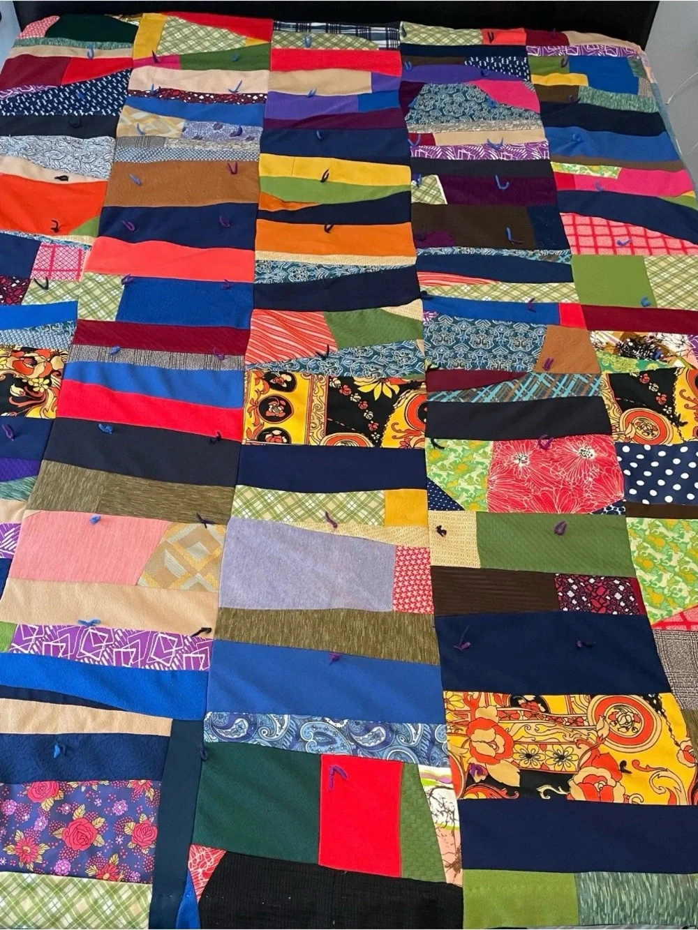 Vintage Crazy Quilt / Blanket